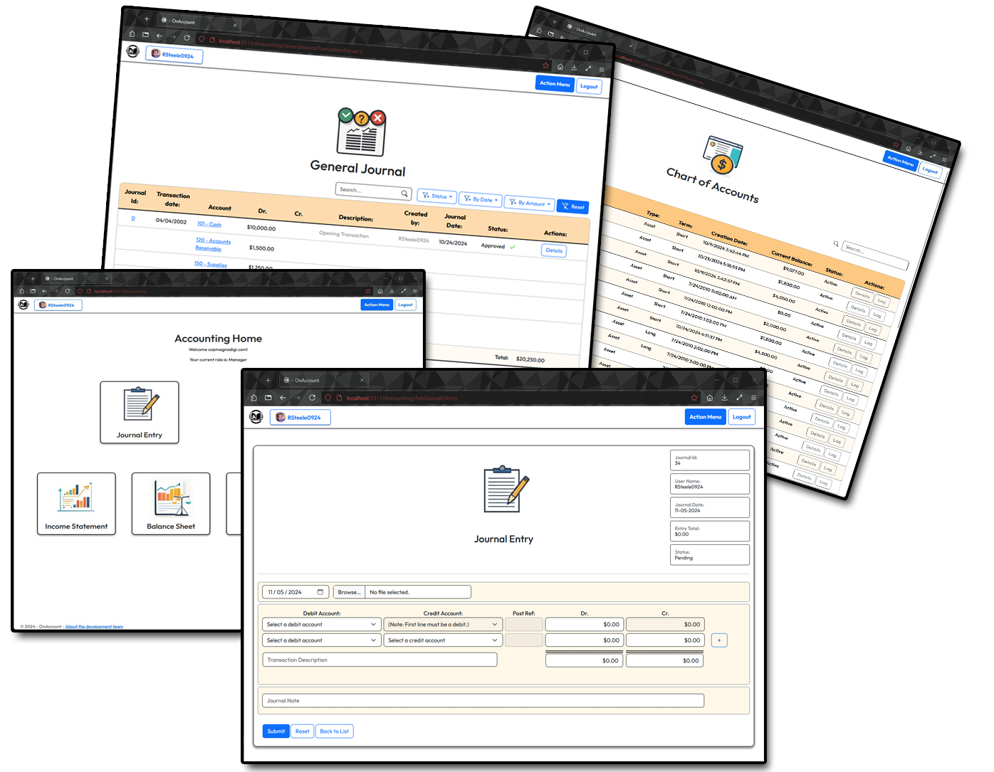 On-Account Dashboard Preview